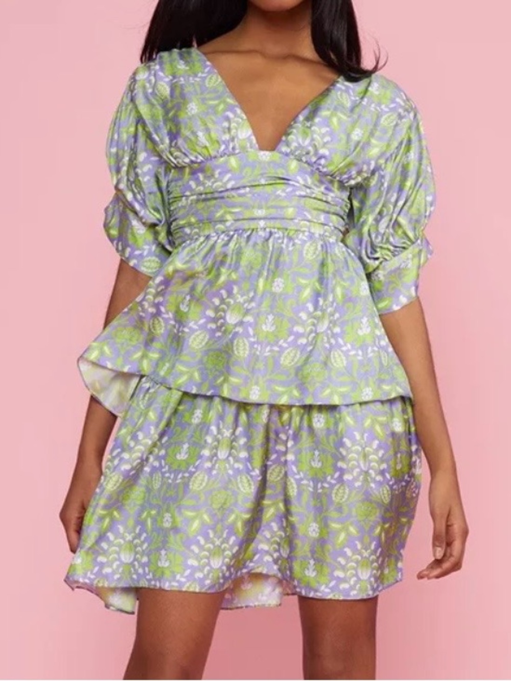 Cynthia Rowley Floral Silk Dress